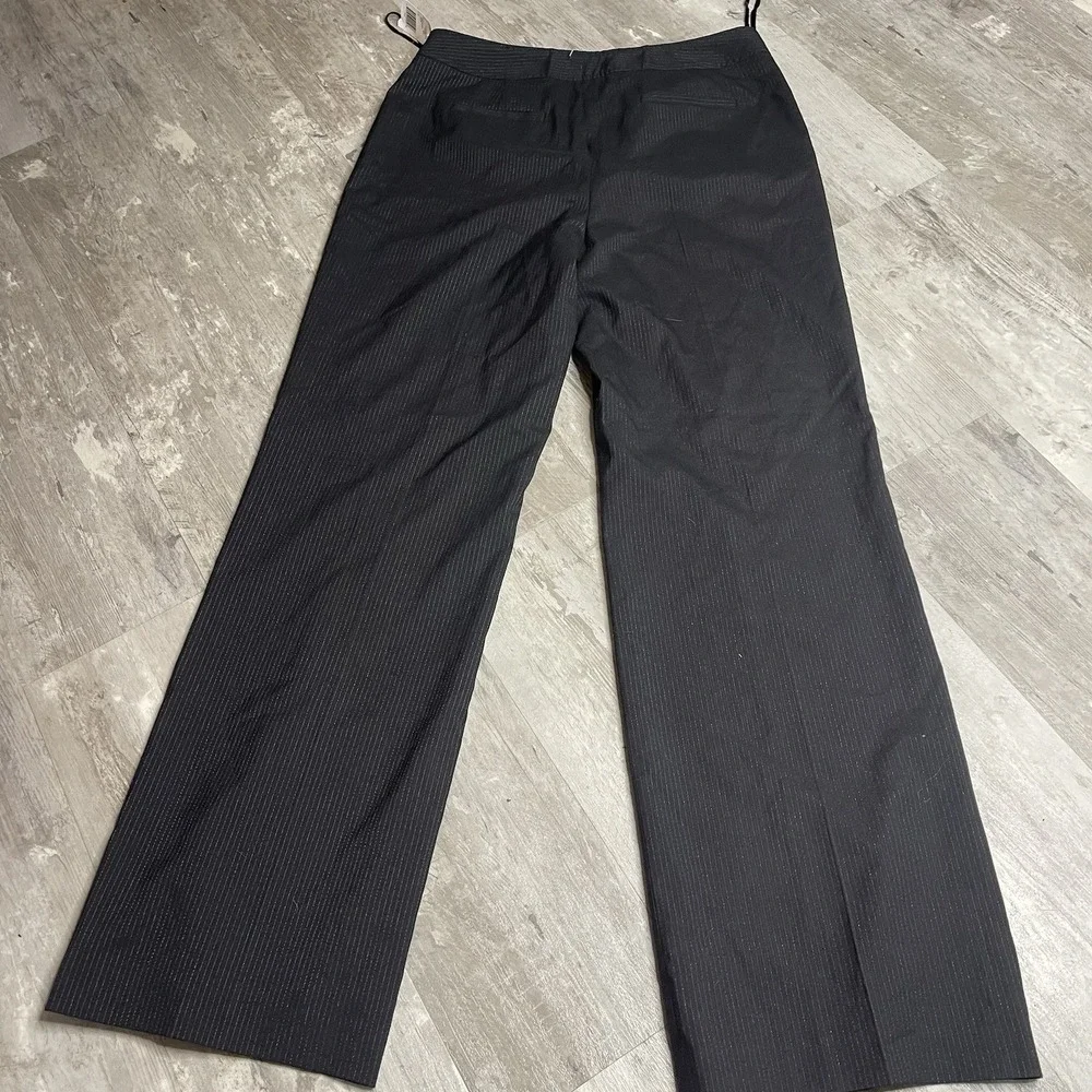 Jones New York dress pants womens size‎ 12 straight black Stretch Z-275
